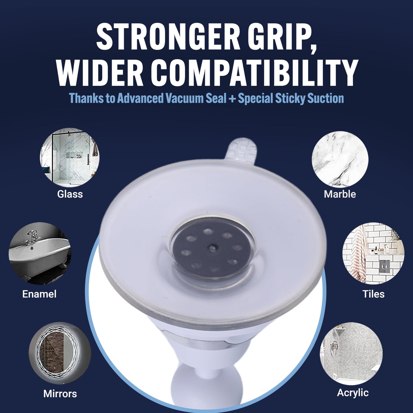 MIRRORVANA Fogless Shower Mirror for Shaving with Upgraded Suction, Anti Fog Shatterproof Surface and 360° Swivel - 6.3" x 6.3"