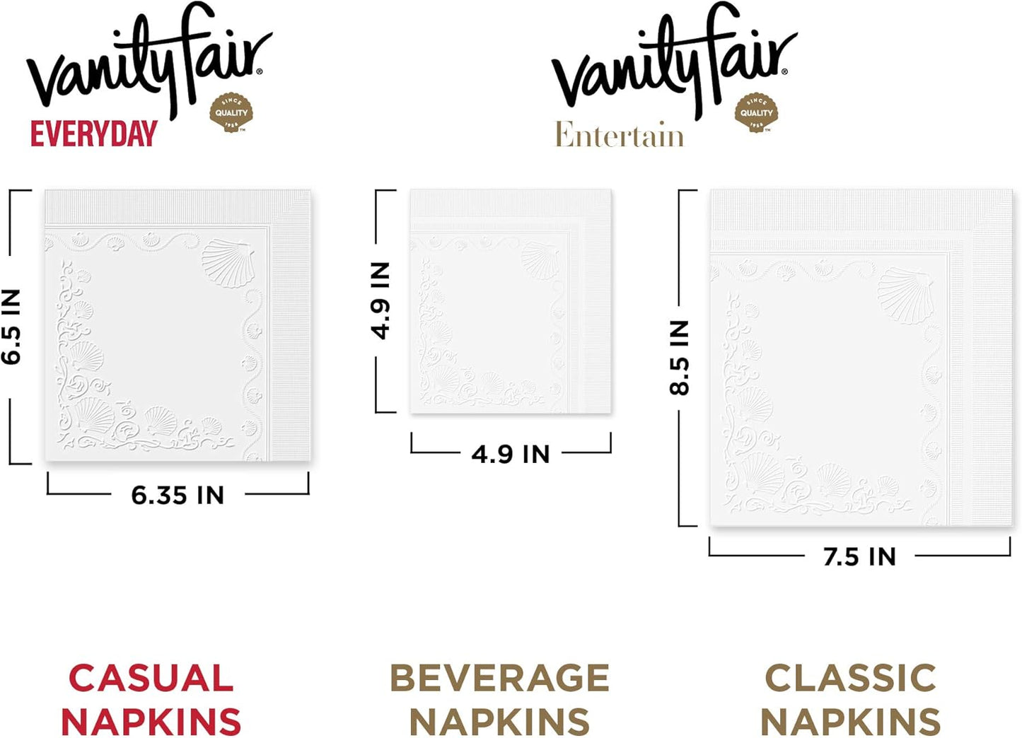 Everyday Paper Napkins - Soft & Smooth Disposable Napkins | 200 Count for Meals