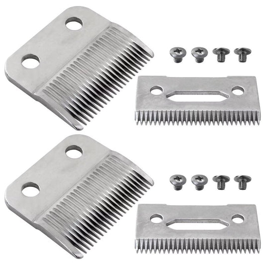 Steel Hair Clipper Blades 2 Pack Fit for Wahl ElitePro, ExtremeGripPro, MC3, ProSeriesPlatinum, Self-CutPro, Pet-Pro, NotfitMulti-Purpose79607 Precision Premium Smooth Cut Clippers by YTXXDEUS