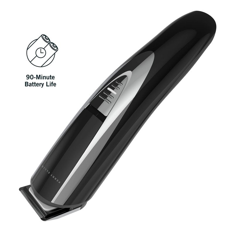 Perry Ellis 16-Piece Men’s Grooming Kit, Rechargeable Beard Trimmer, Electric Razor for Face, Body, Nose, and Ear Hair, LED Display, Foil Shaver Head, 5 Adjustable Trimming Guides, Charging Dock