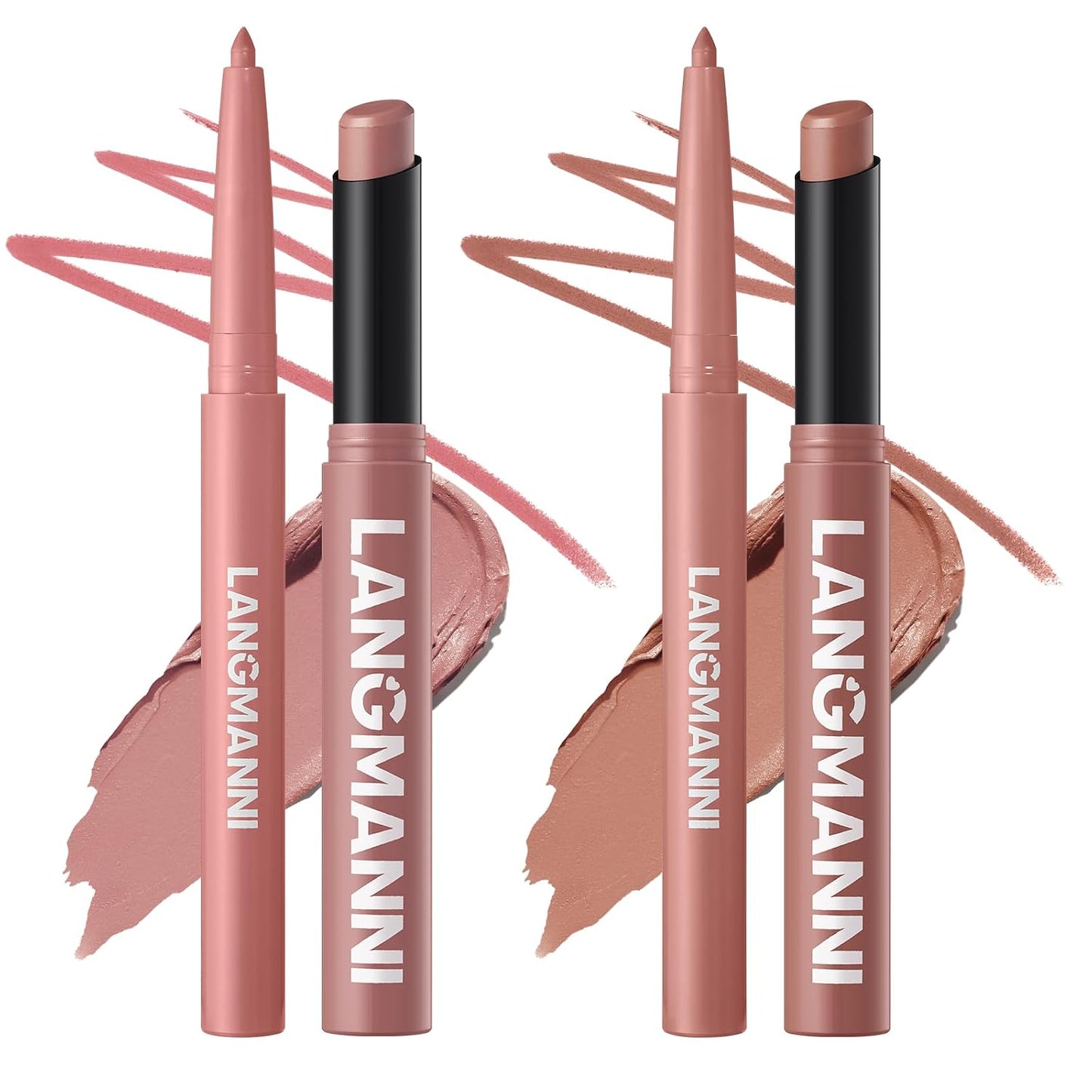 Matte Lip Liner & Liquid Lipstick Set - Velvety Nude Waterproof Long Wear | 8 Pcs High Pigment Makeup Gift Set