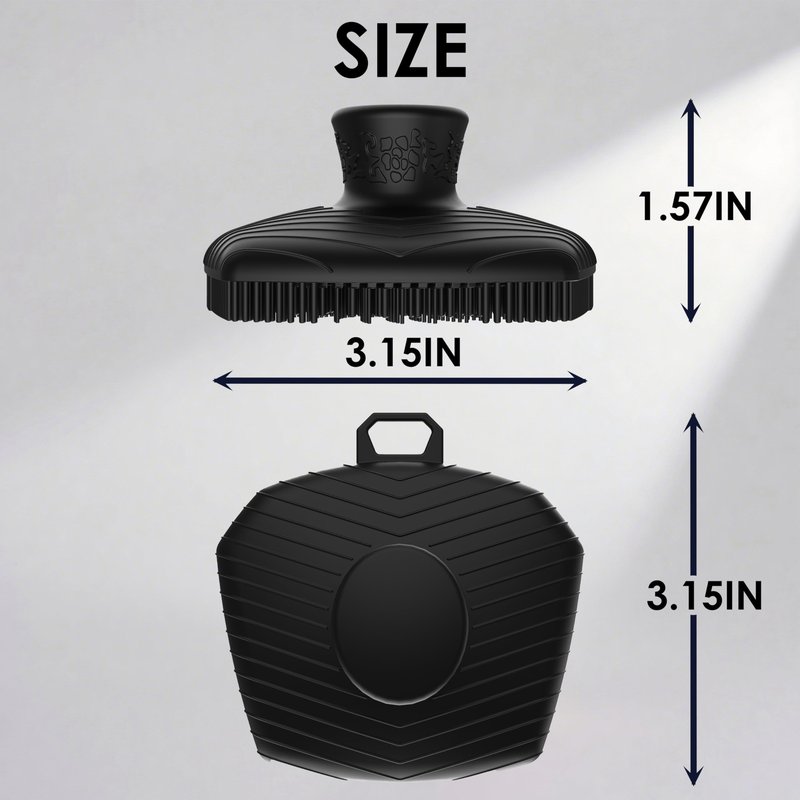 RamPula Face Scrubber & African Net, Silicone Exfoliating Brush for Men Women, Facial Cleansing Brush, Manual Waterproof Cleansing Skin Care, Blackhead Removing Pore Cleansing Massaging Face Brushes