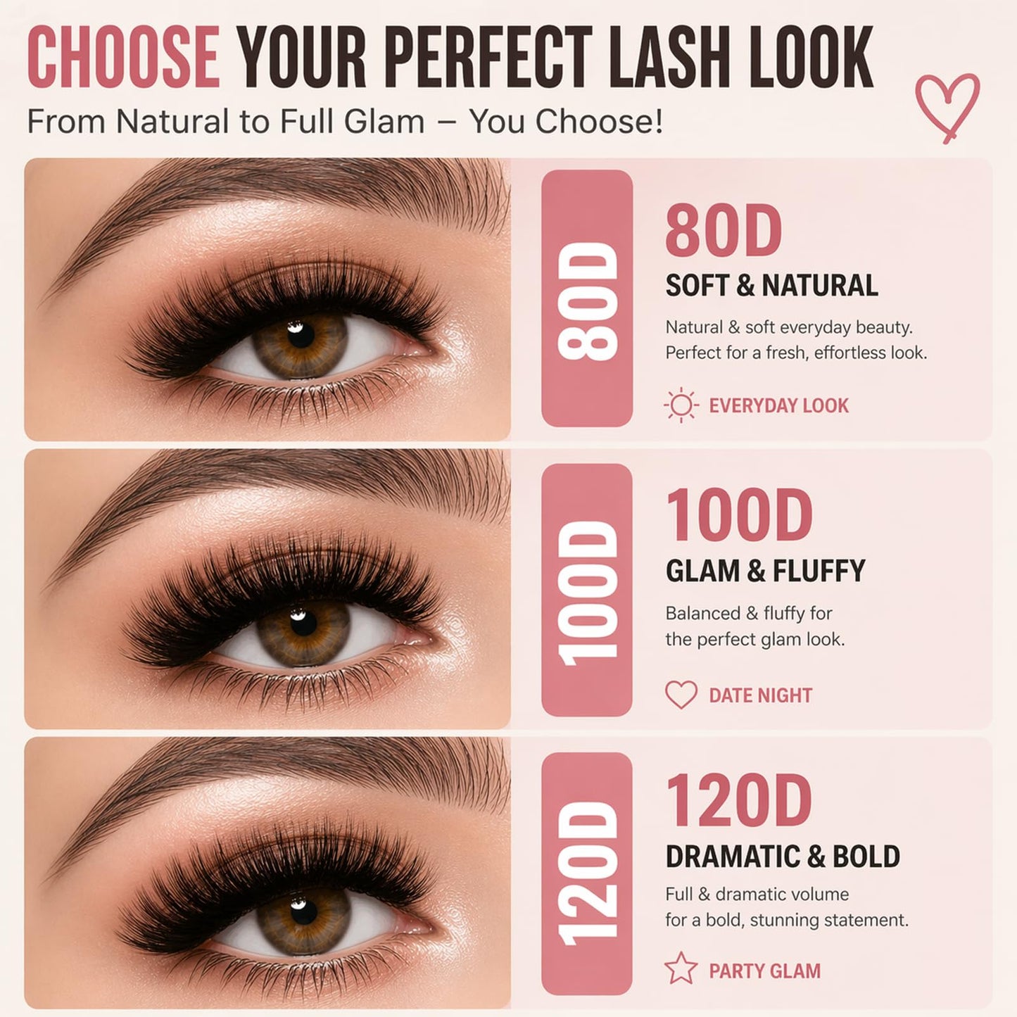 Lash Clusters 80D 100D Volume Thick Manga Lashes Clusters Eyelash Extension