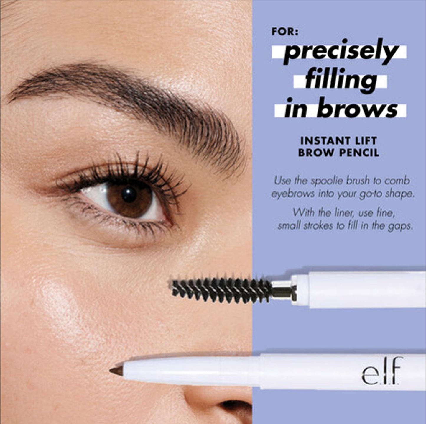 e.l.f. Instant Lift Brow Pencil - Dual-Sided Fine Tip for Precise Shaping & Defining | Auburn, 0.006 Oz