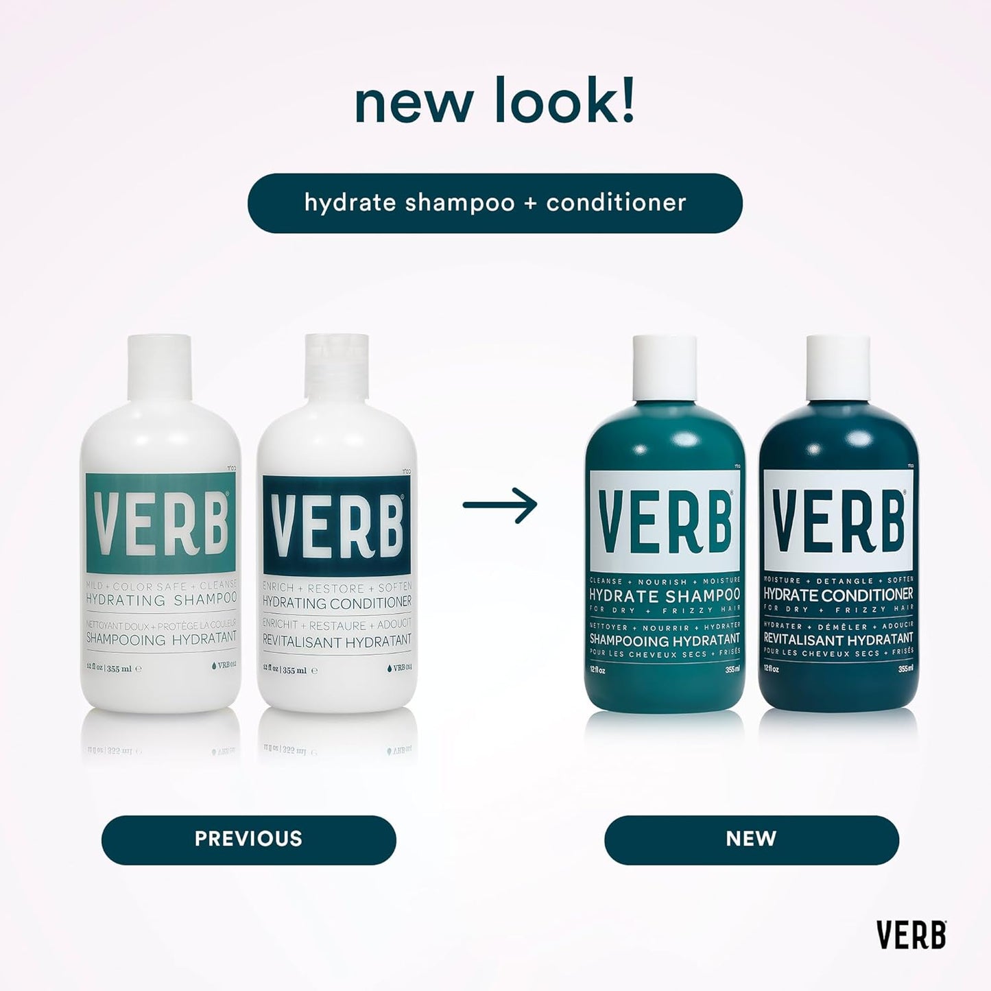 Hydrate Shampoo & Conditioner Duo - Nourishing Formula for Dry, Frizzy Hair | Amber + Warm Jasmine Scent