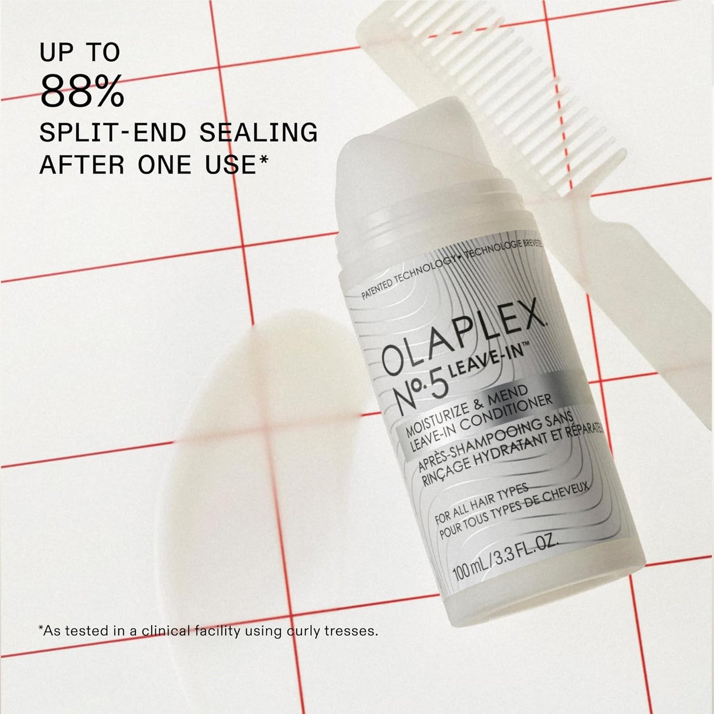 Olaplex Nº.5 Leave-In Conditioner - Moisturizes & Repairs Damaged Hair | Ideal for All Hair Types, 100 mL / 3.3 Fl. Oz.