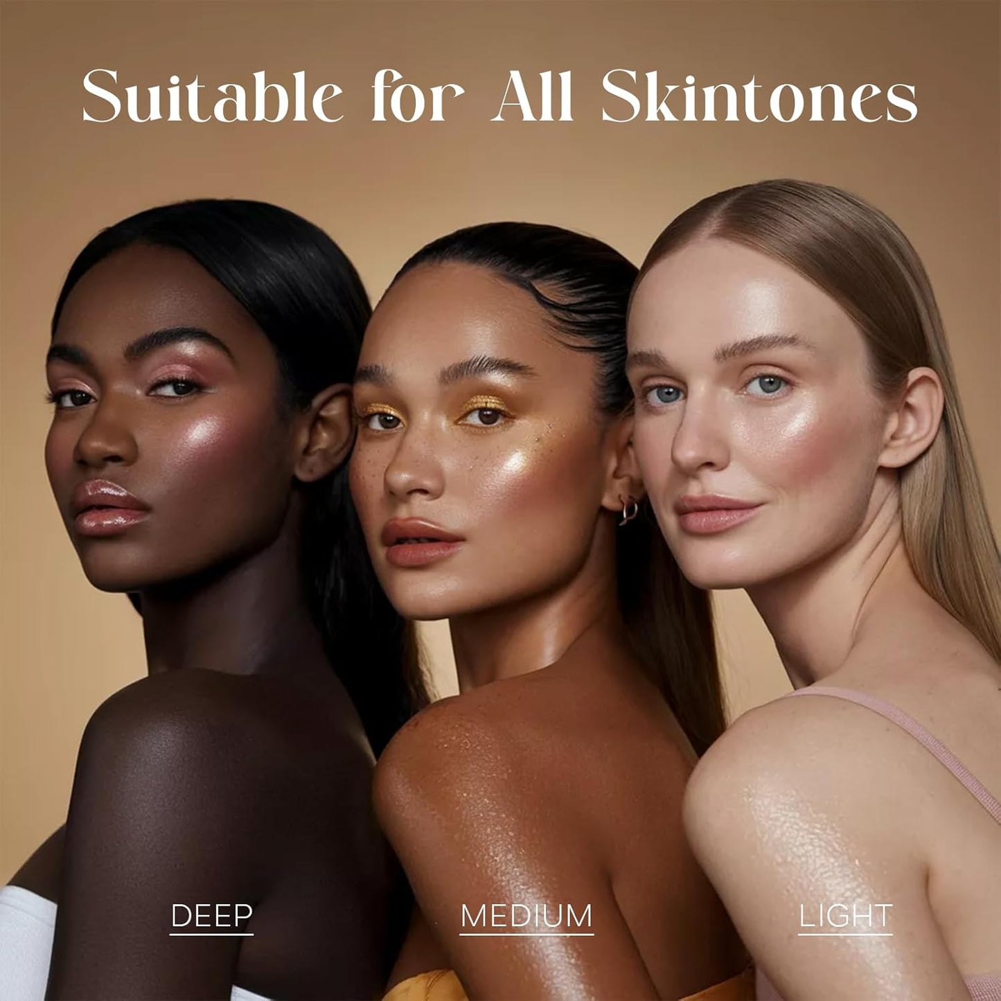 Baked Makeup Palette - Full Size Blush, Bronzer, Highlighters & Eyeshadows | Travel-Friendly Compact, Neutral Shades