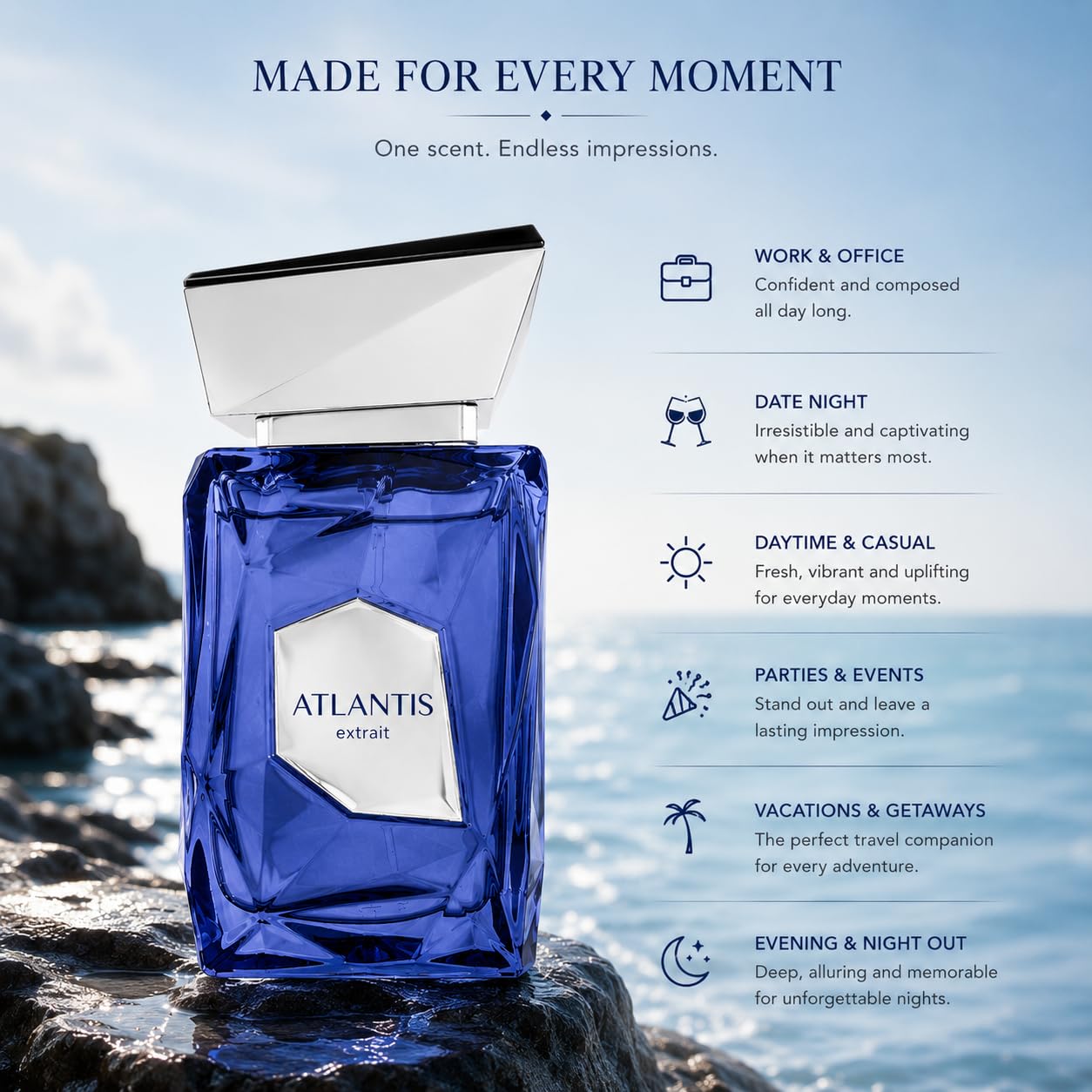 Atlantis Extrait EDP 100ml - Luxurious Fragrance for Men | Long-Lasting Scent