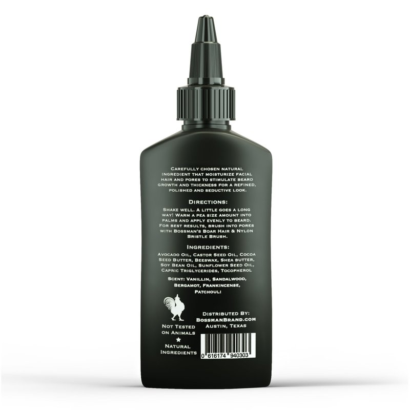 Bossman Jelly Beard Oil for Men (4 oz, Magic Scent) – Softens, Moisturizes & Conditions with Natural Ingredients