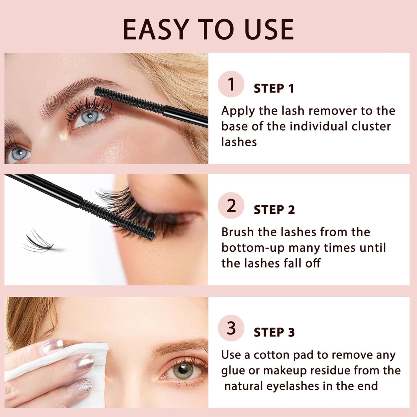 Cluster Lash Glue Remover - Gentle Oil-Based Solution for Easy DIY Eyelash Extension Removal | Soothing & Nourishing