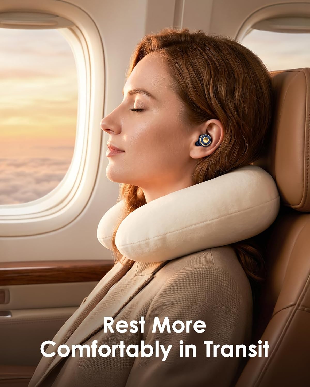 Reusable Earplugs for Noise Reduction - Silicone Ear Plugs with 33dB Protection | 4 Sizes & Portable Case for Travel, Work, Study