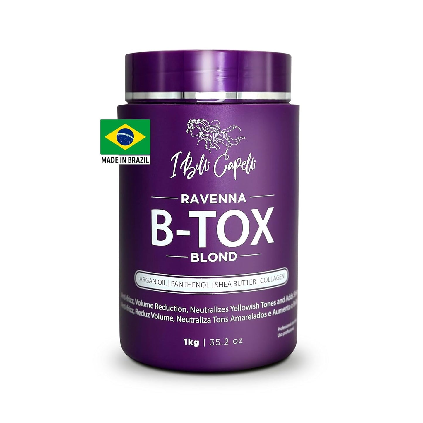 Professional Keratin Hair B-tox Treatment - Smoothing & Straightening System | 3x1L (105.8oz)