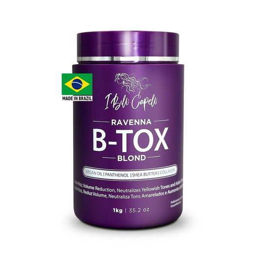 I Belli Capelli Ravenna Hair B-tox Treatment for Blond Hair, 35.2 oz (1kg) - Formaldehyde-Free, Anti-Frizz, Smoothing, Deep Hydrating and Moisturizing Action, Argan Oil, Keratin, Panthenol