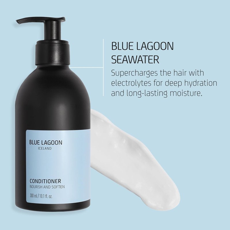 Blue Lagoon Skin Science Conditioner - Nourishing Seawater Formula for Hydrated, Soft Hair - 300ML