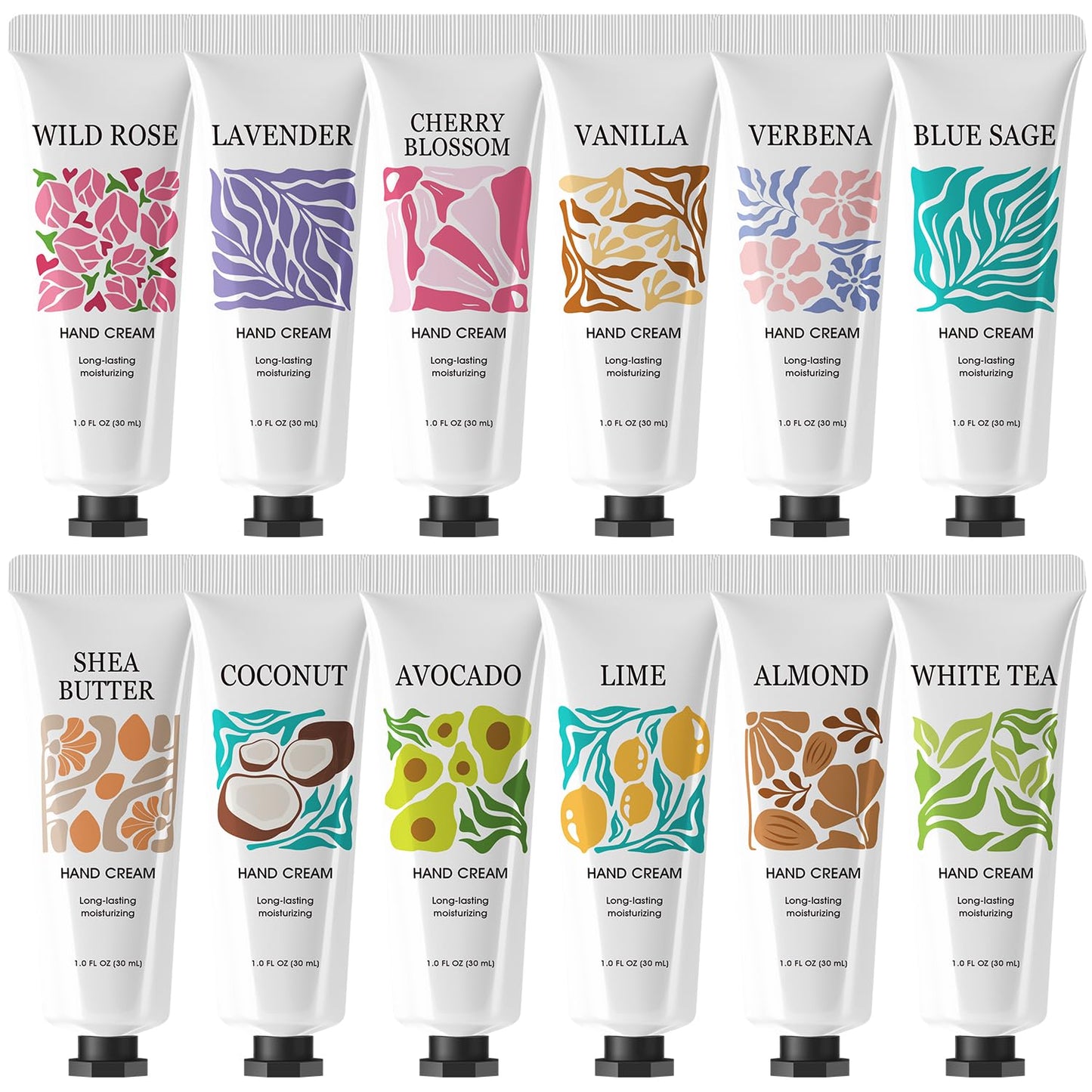 Hand Cream for Women - 12 Pack Travel Size Moisturizing Lotion | Perfect Bridesmaid Gifts & Bachelorette Party Favors