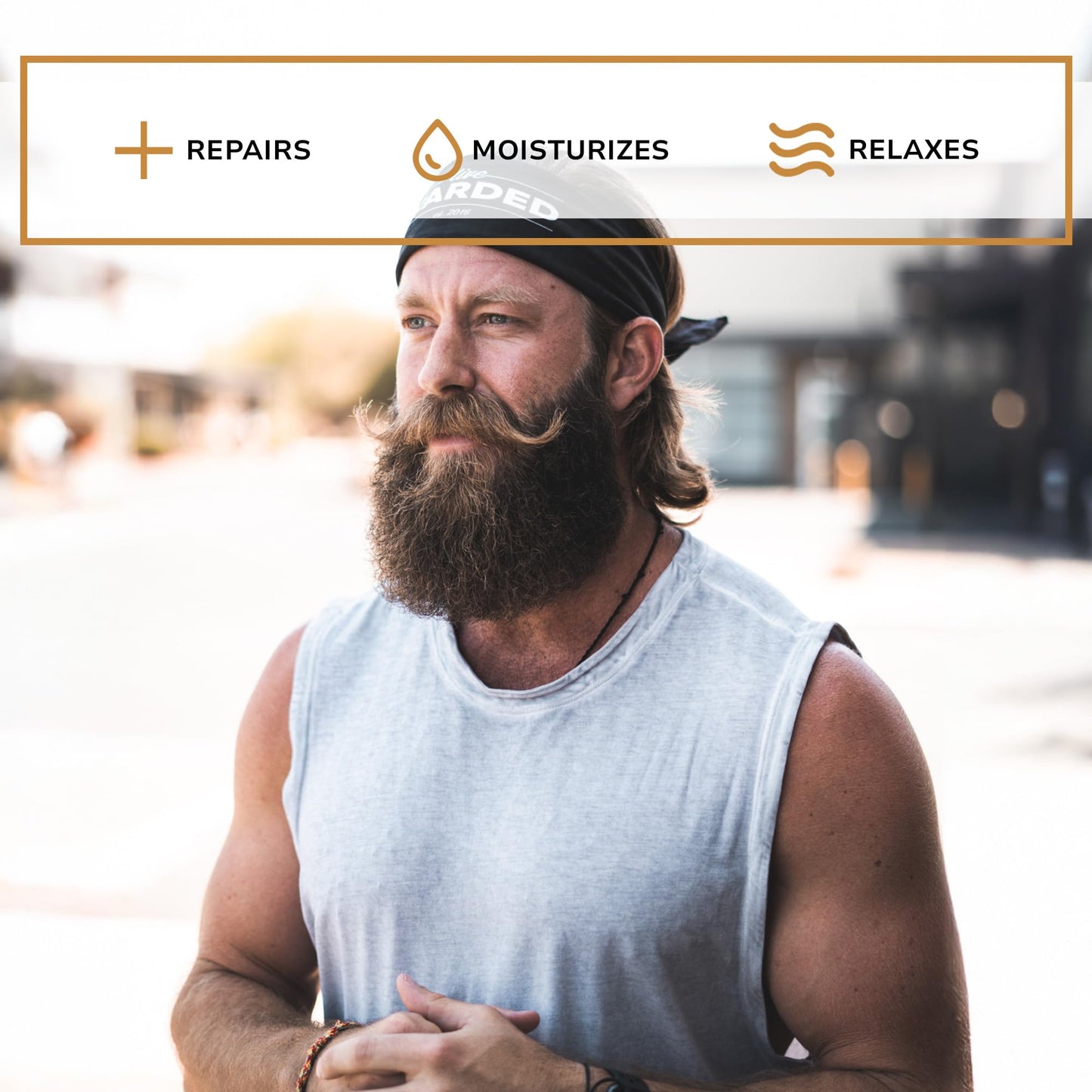 Live Bearded 3-Step Beard Grooming Kit - Wash, Oil and Butter - Made in the USA - All-Natural Ingredients with Shea, Jojoba - Growth Support | Legend Scent - Sandalwood, Vanilla