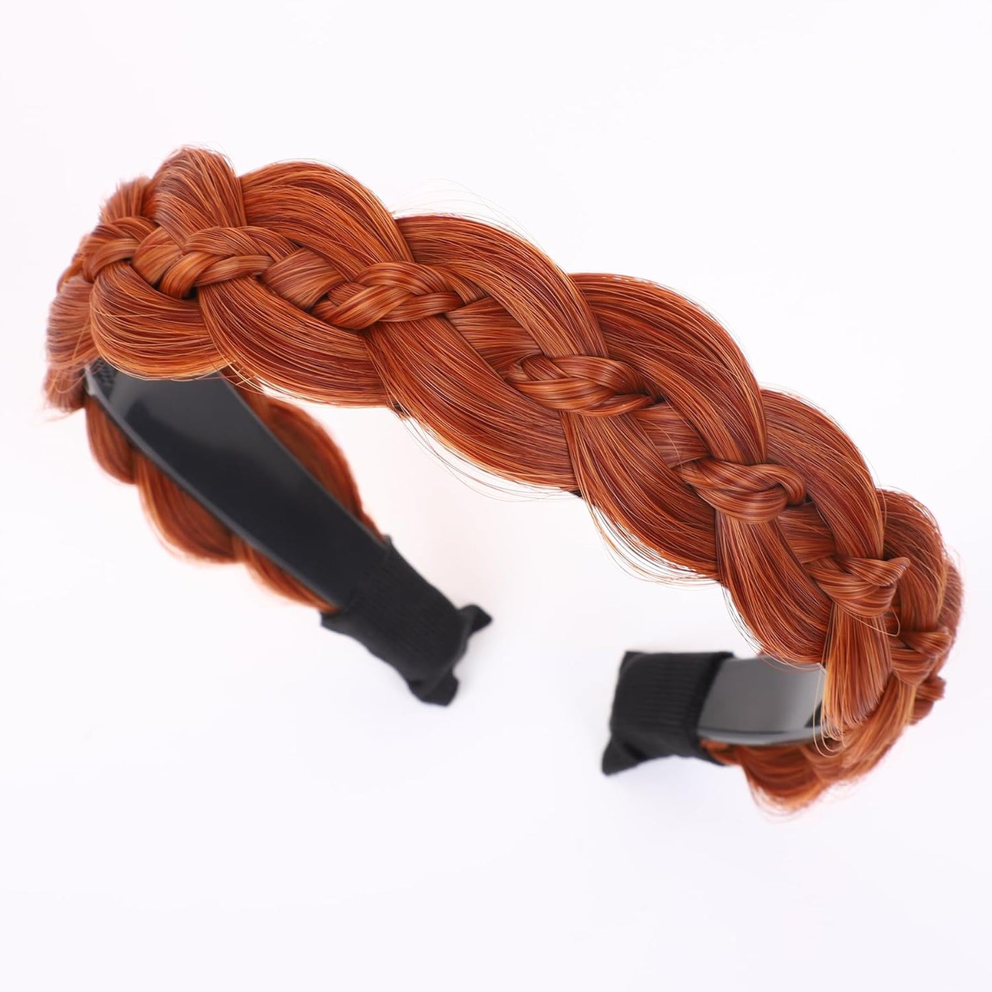 Braided Headband - Fishtail Synthetic Hairpiece for Women | Chocolate Dark Color