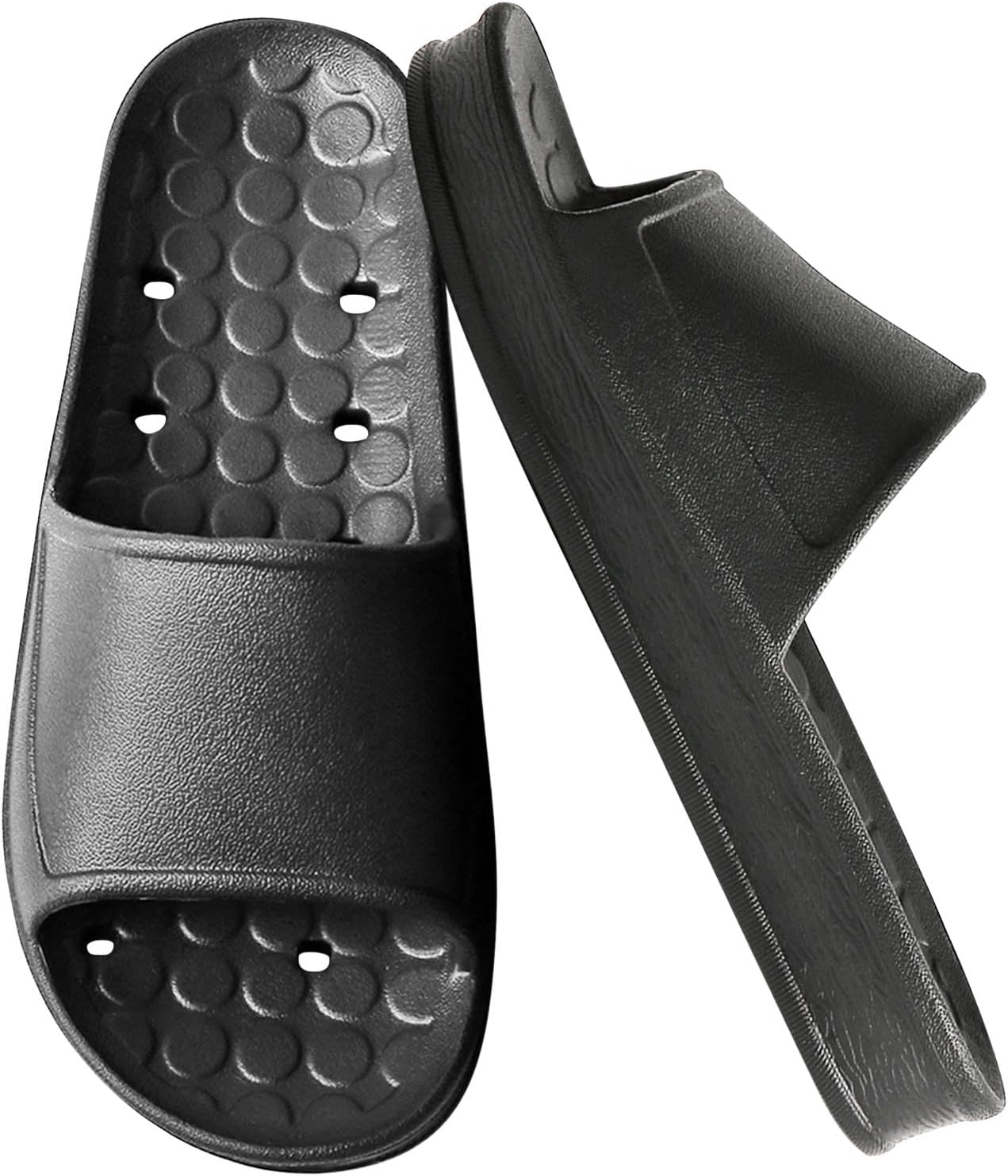 Shower Shoes for Women & Men - Waterproof Anti-Slip Massage Slides | Quick-Dry Cushioned Pool Sandals