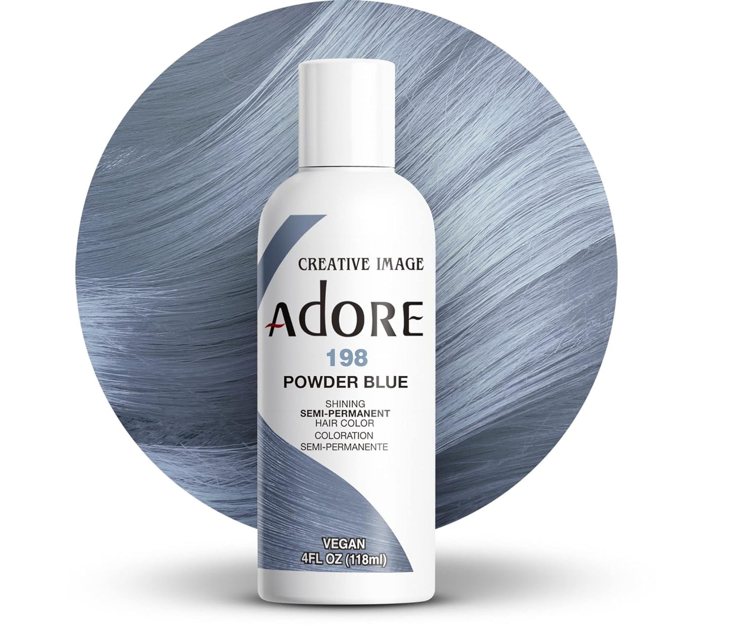 Adore Semi Permanent Hair Color - Mystic Grey | Vegan, Ammonia-Free Hair Dye | 4 Fl Oz