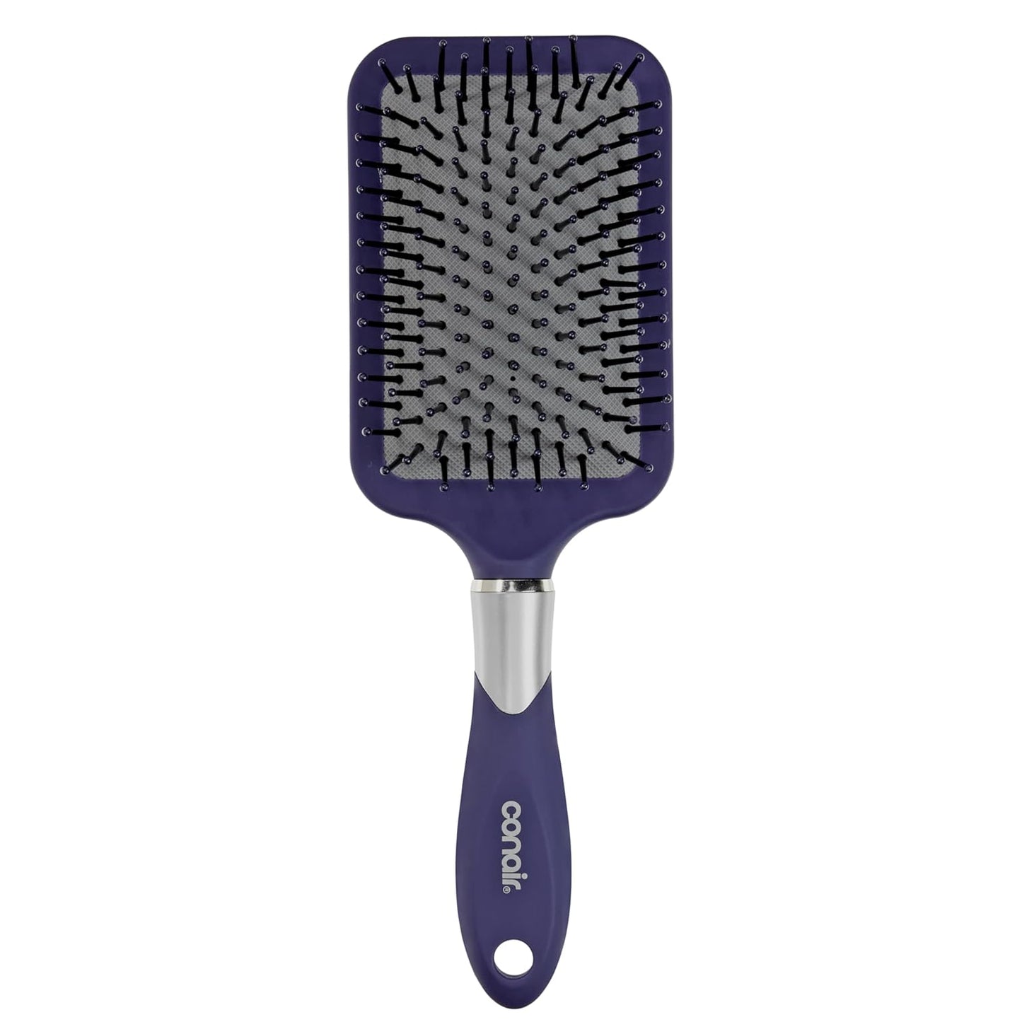 Conair Totally Smooth Paddle Brush - Wide Detangling Hair Brush for Thick Hair | Flexible Cushion Base & Ball-Tipped Bristles