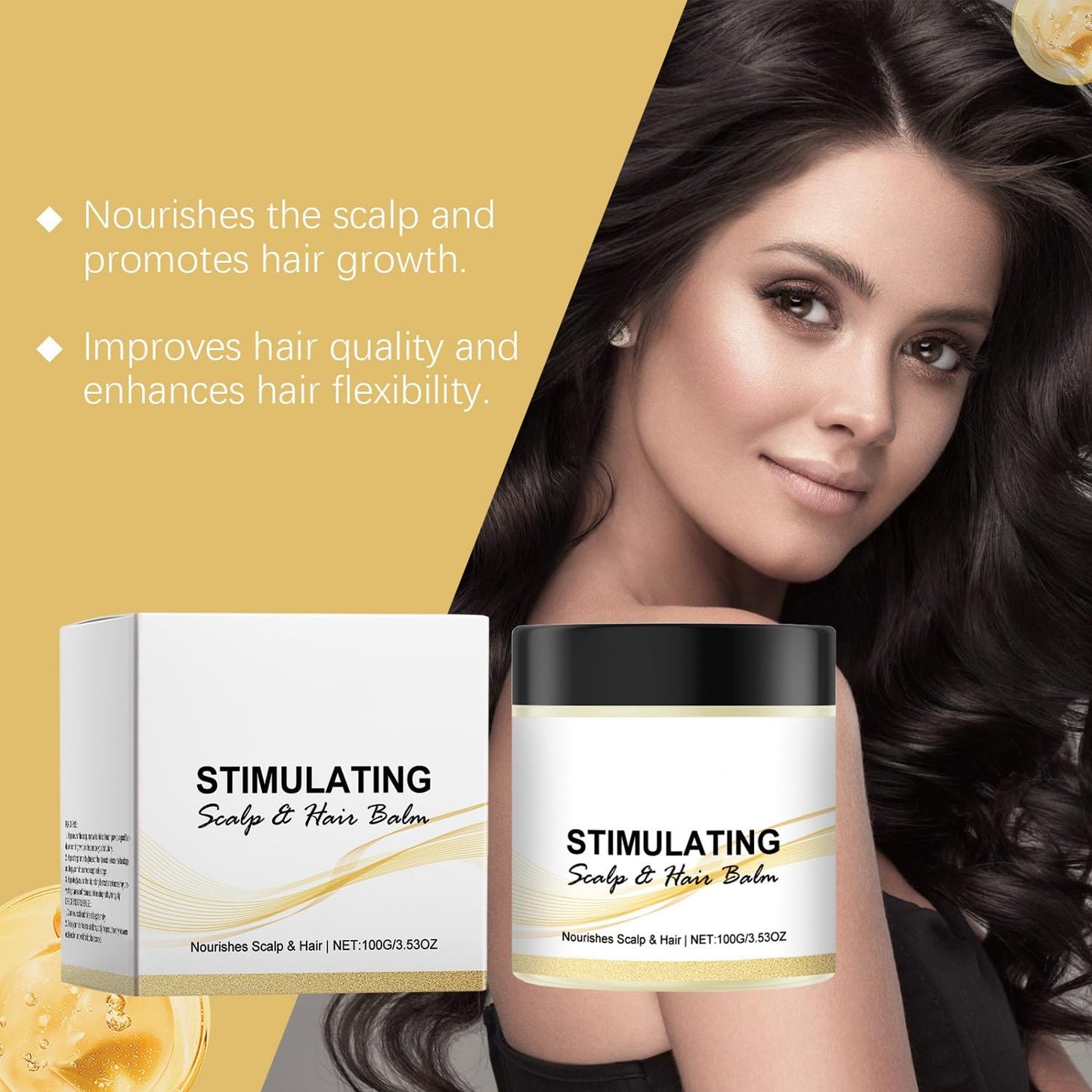 Stimulating Scalp & Hair Balm - Nourishing Shea & Mango Butter Blend for Thicker Strands | 100g