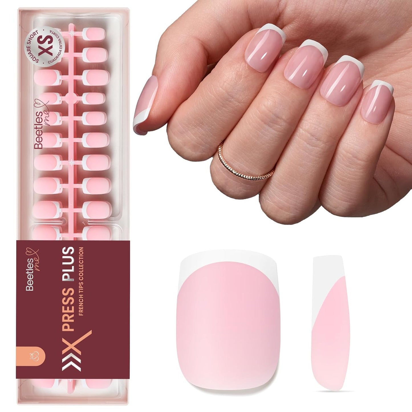 Beetles Press-On Nail Glue - Quick-Drying 10ml Brush-On Adhesive for Acrylic & Fake Nails | Long-Lasting Summer Manicure