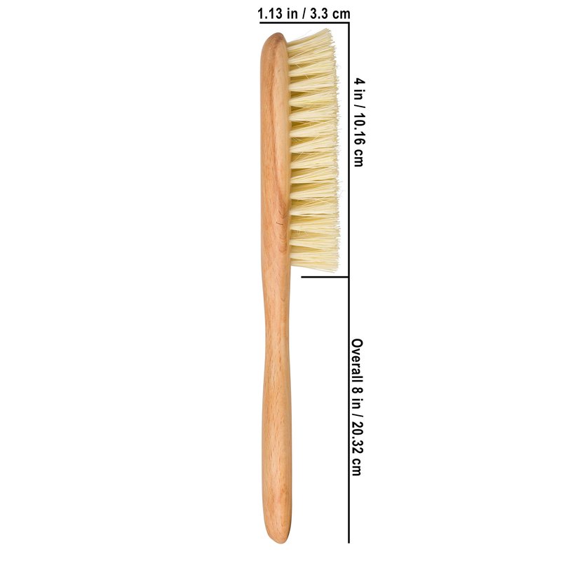 REDECKER Tampico Fiber Hairbrush with Oiled Beechwood Handle, 8 inches - Natural Bristle Hair Brush Vegan - Natural Fiber Hair Brush - Wooden Hairbrush Soft Bristles - Tampico Bristle HairBrush