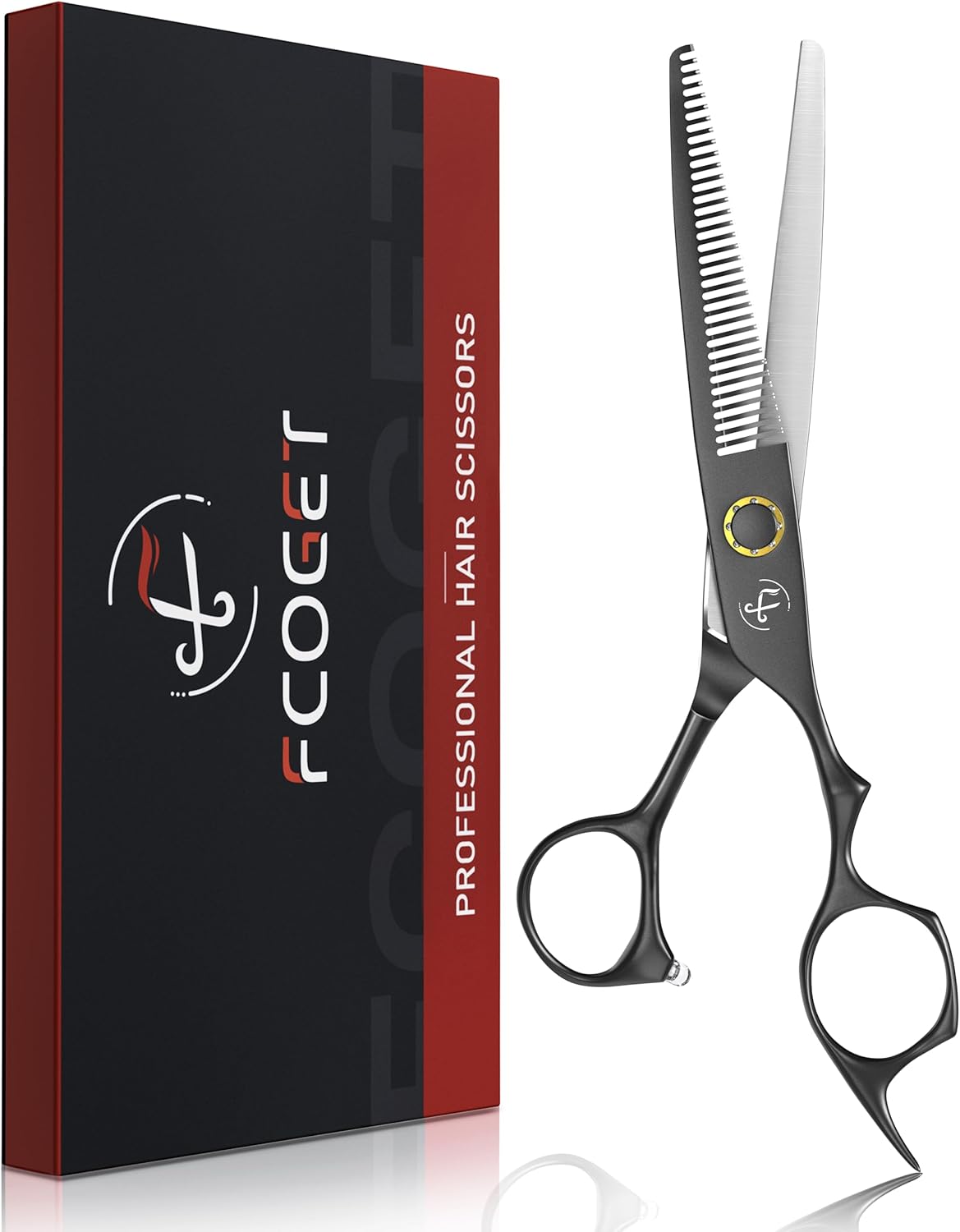 Professional Thinning Shears - Japanese 440C Stainless Steel Hair Cutting Scissors | 6.8 Inch Right-Handed Design for Salon & Home Use