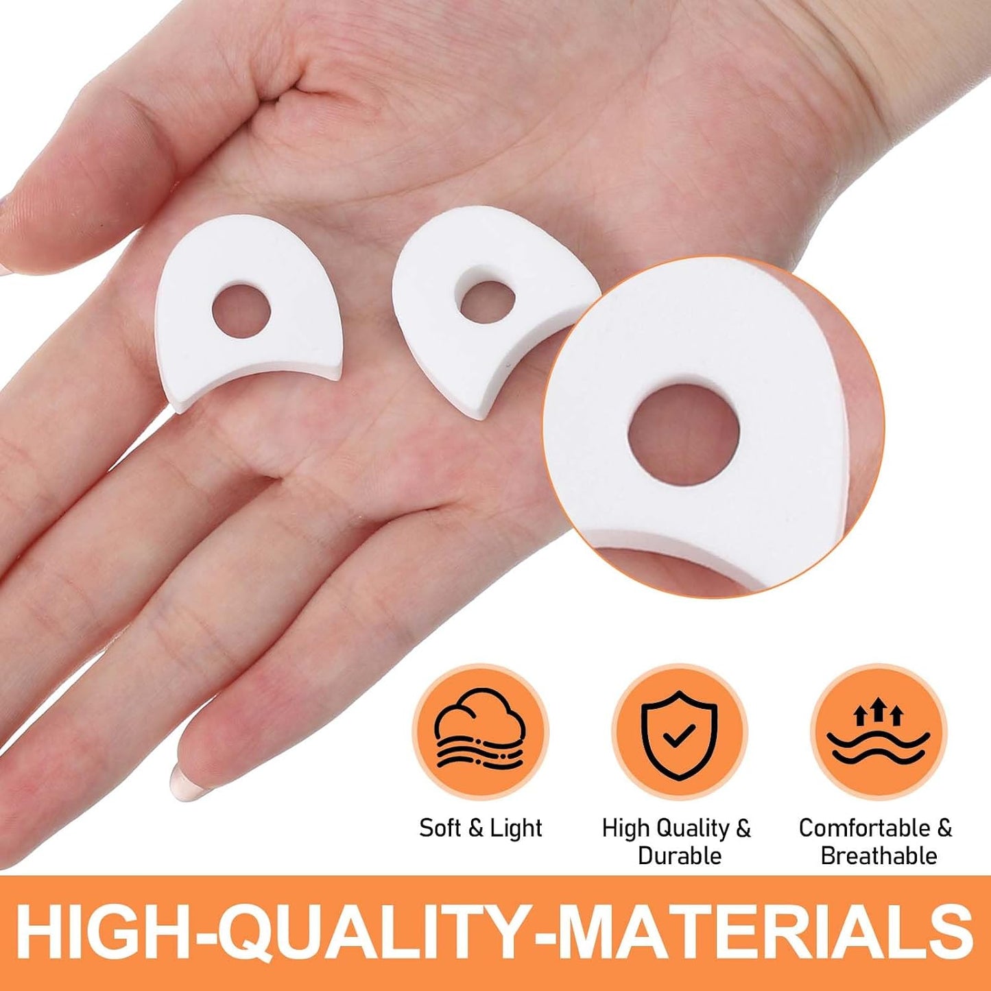 Toe Spacers - 30 Pcs Foam Toe Separators for Pain Relief | Soft & Breathable Corrector for Corns & Hammer Toes