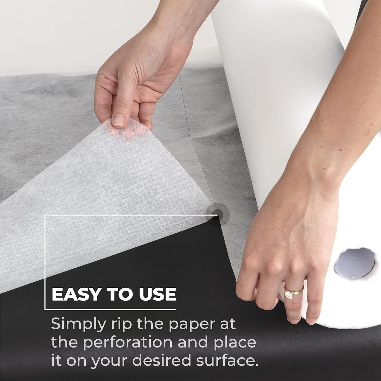 Disposable Massage Bed Cover - Non-Woven, Crinkle-Free Sheets | 31.5 x 71 Inches, 60 Sheets Per Roll