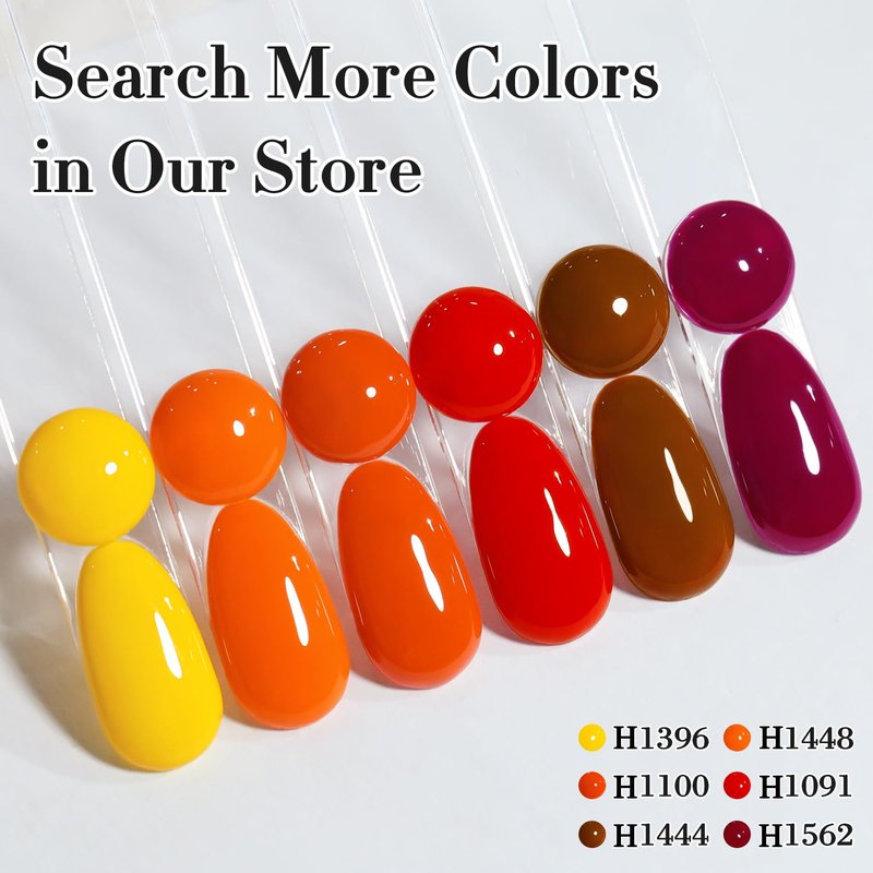 Double Rhythm 0.50 OZ Gel Polish Hema Free Same Color Same Bottle Golden Round Translucent Neutral Natural Milky 15 ML Jelly UV Polish Art DIY at Home (Purple Red-H1562)