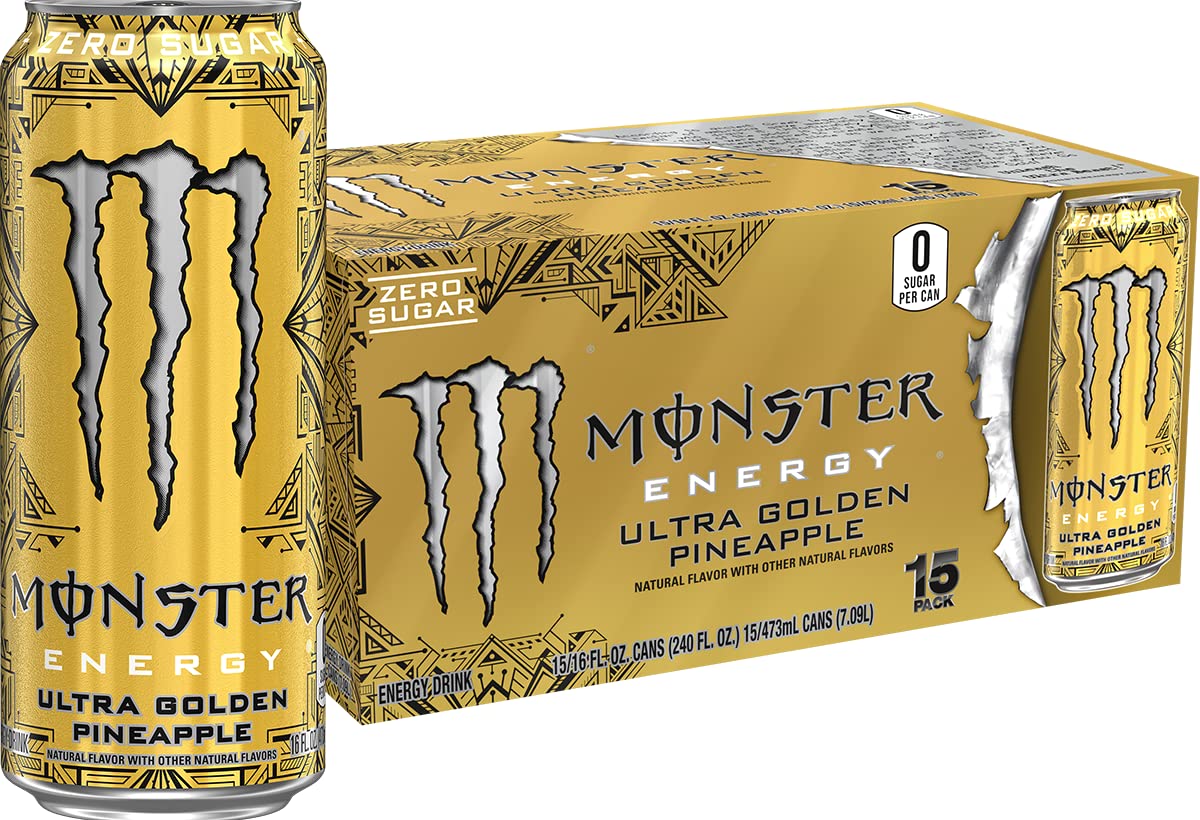Monster Energy Zero Ultra Sugar Free Energy Drink - 16 Oz | Pack of 15 Cans