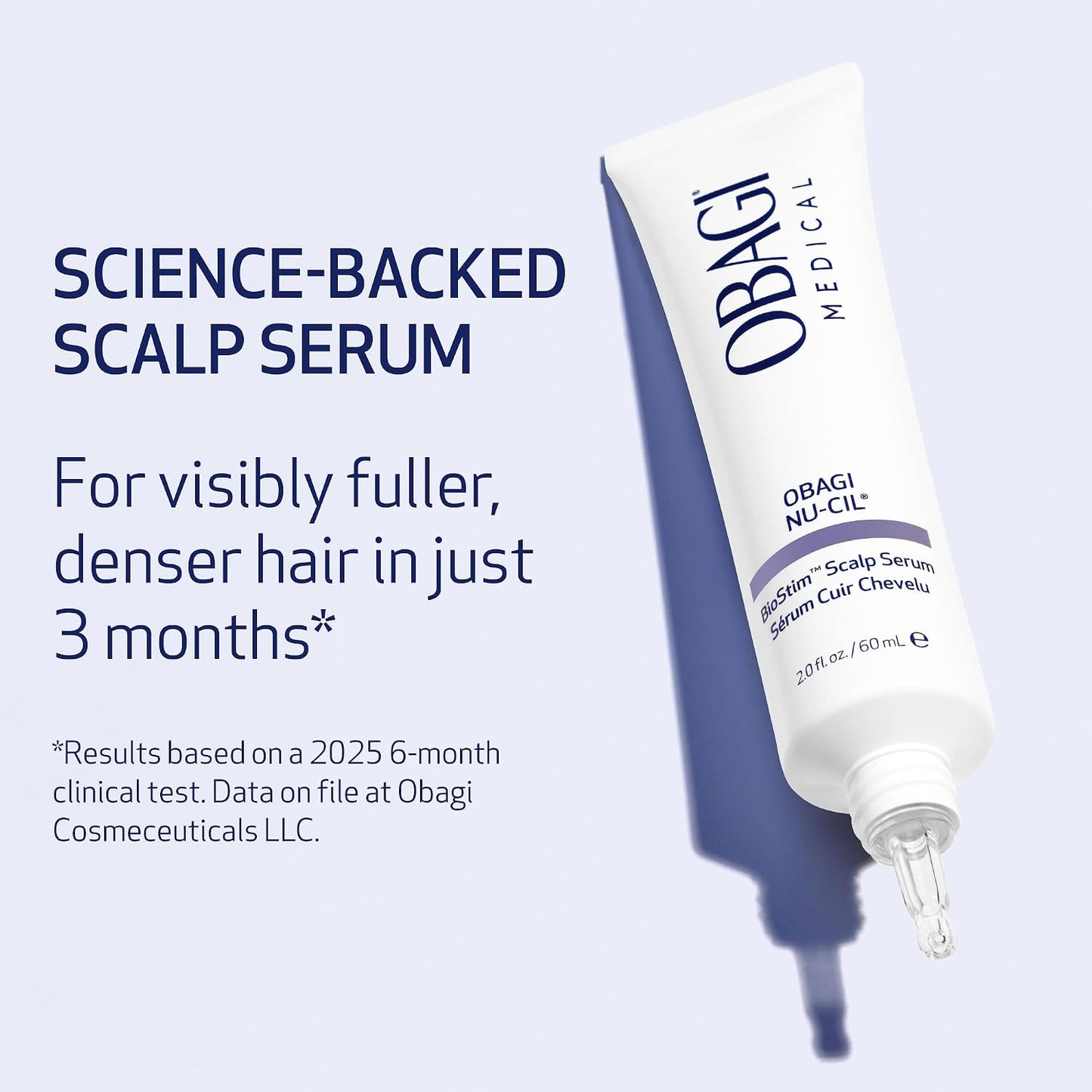 Obagi Nu-Cil BioStim Hair Scalp Serum | Biotin-Infused for Fuller, Denser Hair - Lightweight & Strengthens Follicles - 2 oz