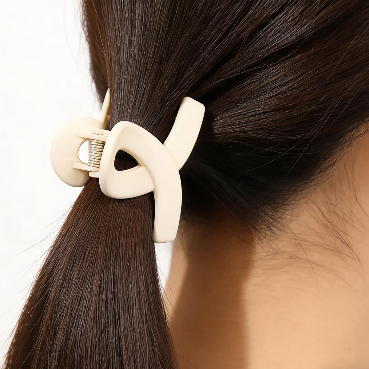 4 Pcs Small Matte Hair Claw Clips Strong Grip Non Slip Hair Accessories for Women No Damage for Thick and Thin Hair
