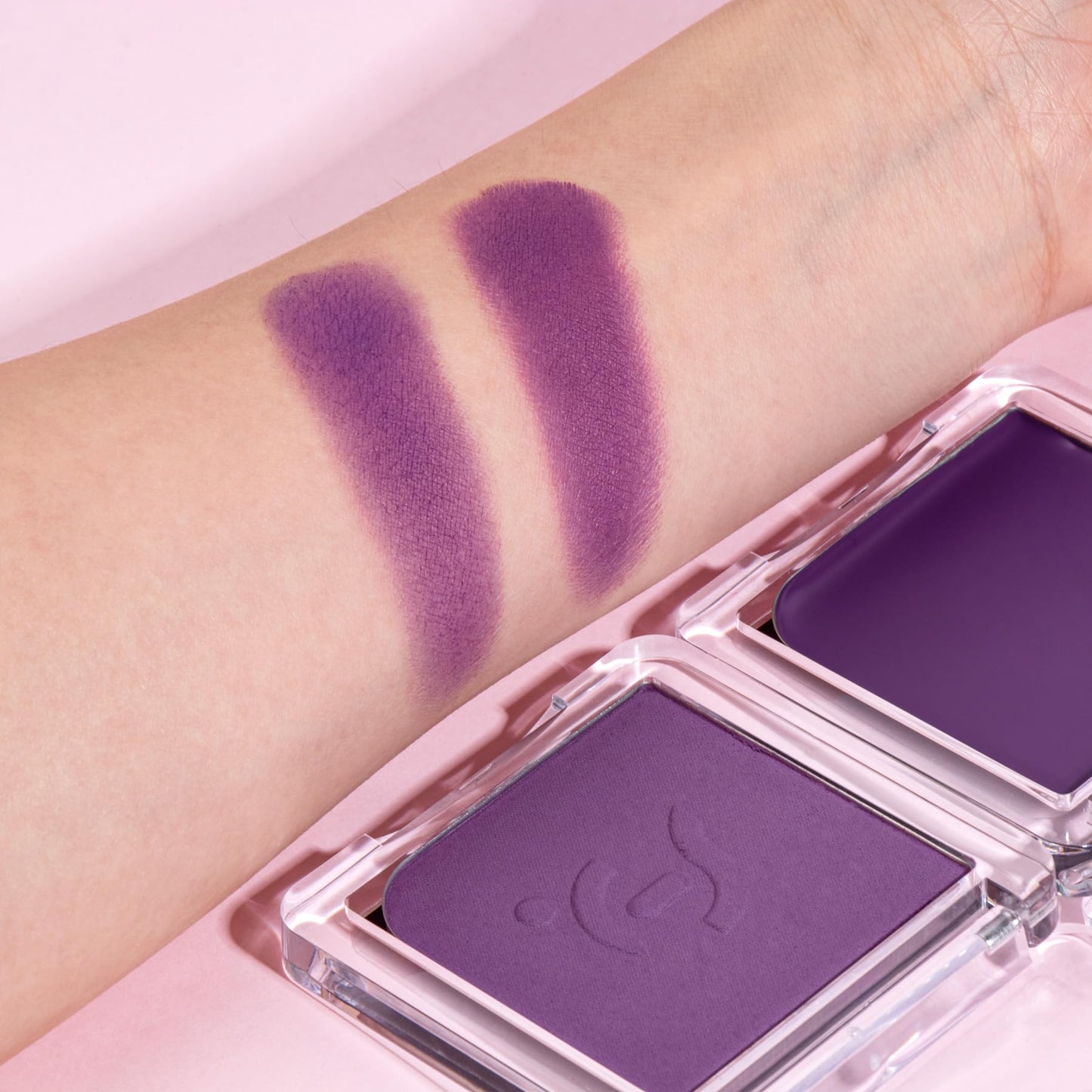 Fillwie Purple Blush Duo, Cream & Powder, Light Lavender (Violet Veil)