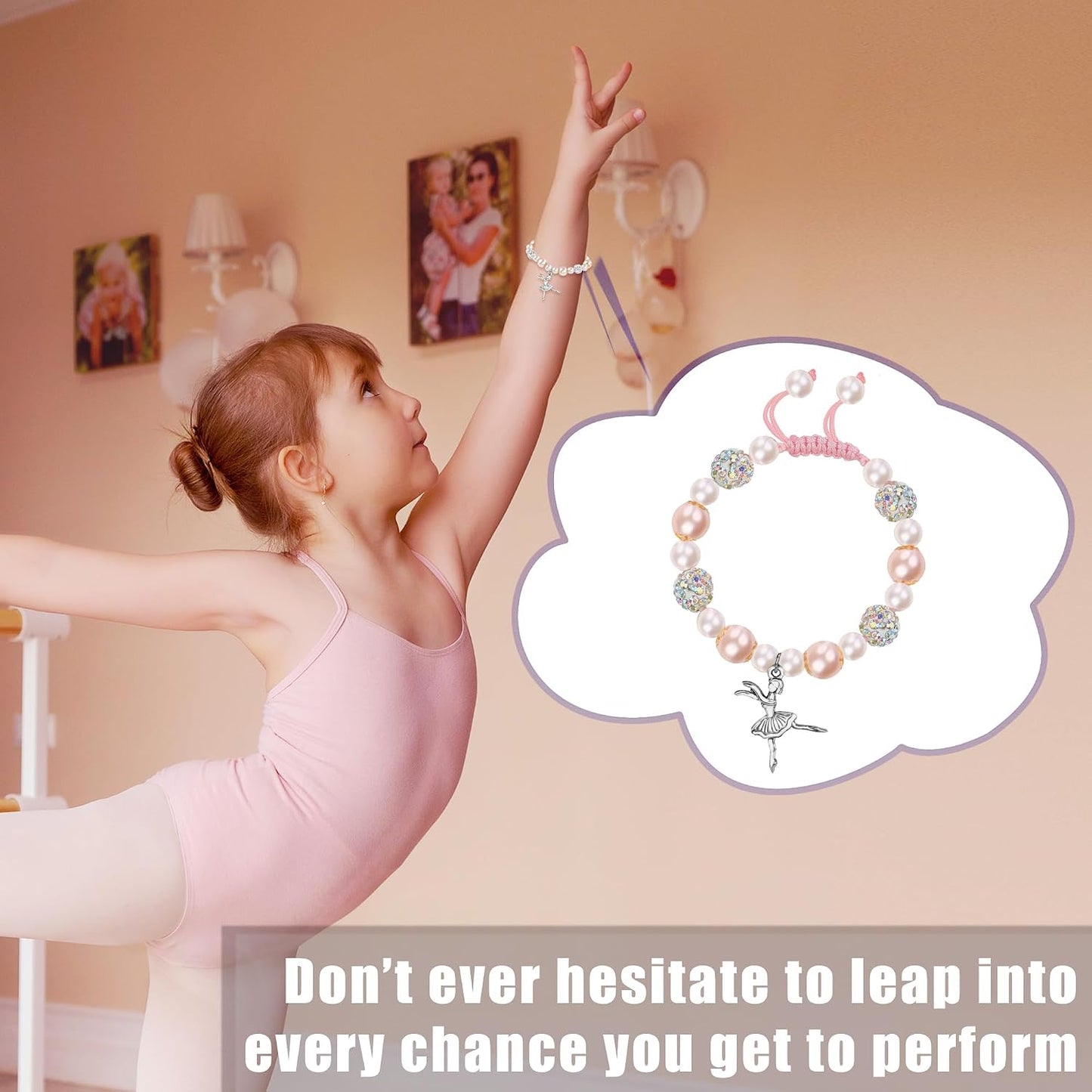 Handmade Dance Recital Gift Bracelet for Girls & Women | Perfect Birthday Gift for Best Friends, Sisters, & Moms
