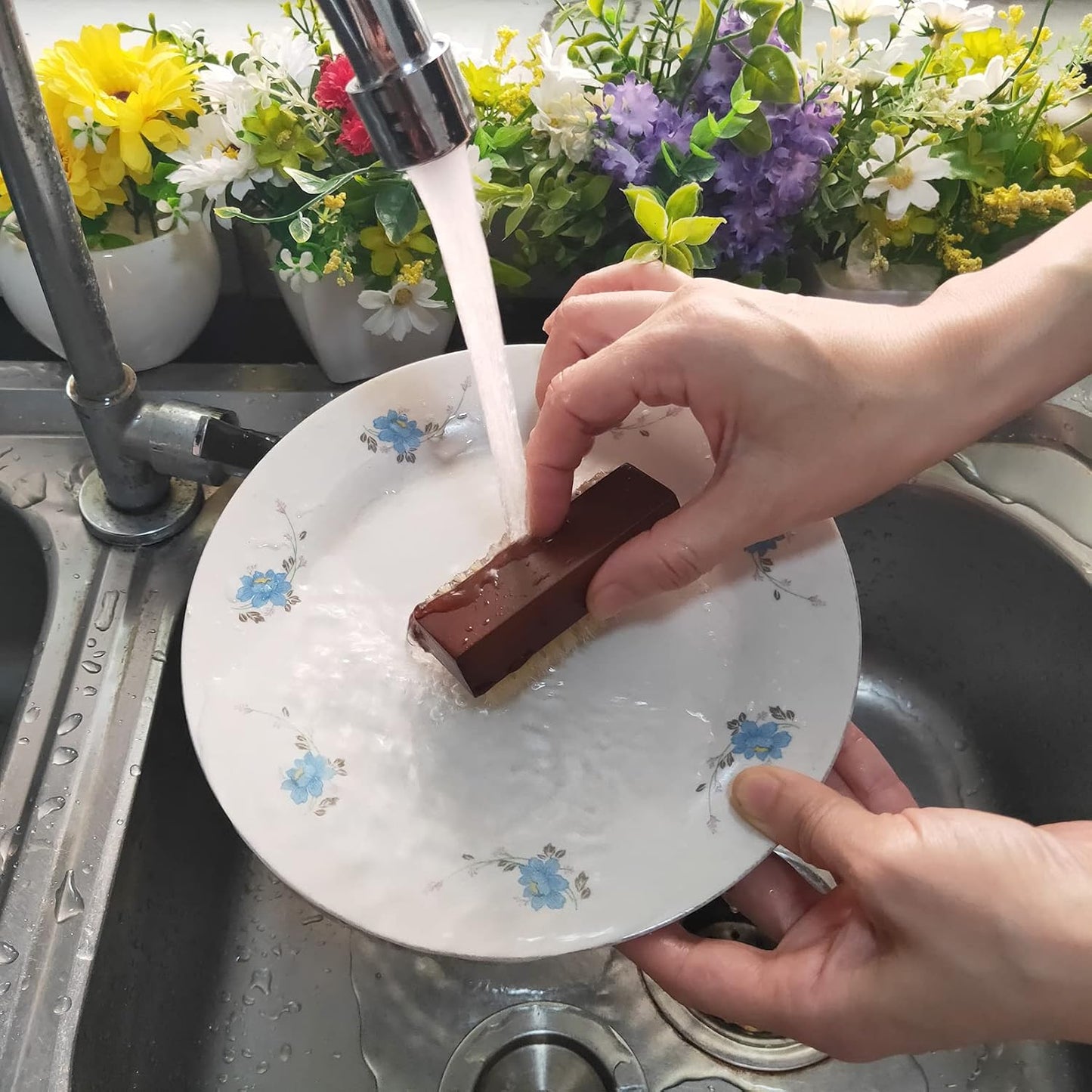 Wooden Nail Brush Cleaner - Two-Sided Rosewood with 100% Boar Bristles | Manicure & Pedicure Tool for All Ages