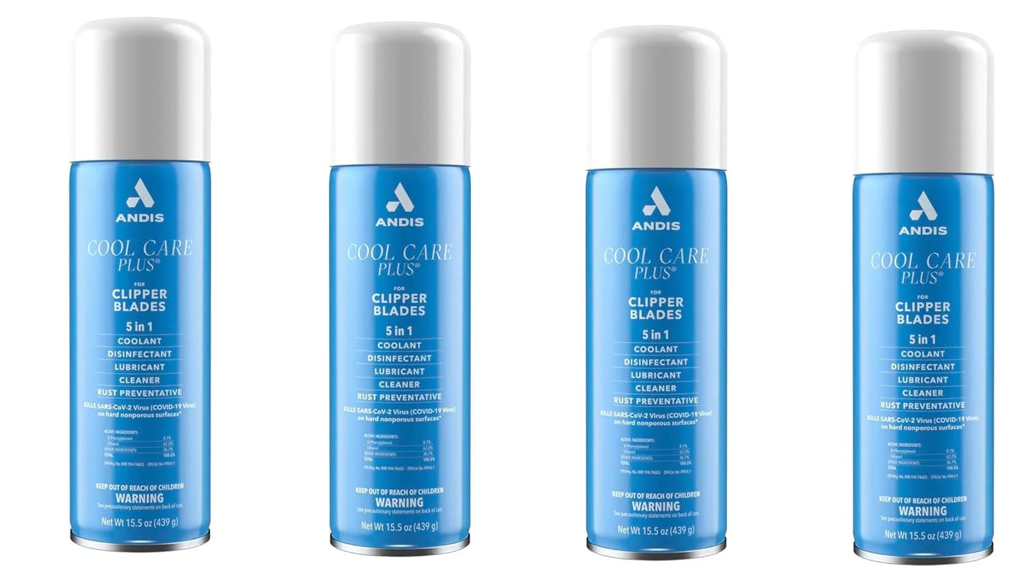 Cool Care Plus Clipper Blade Cooling Spray - 15.5oz Grooming Cleaner for Stylists & Barbers