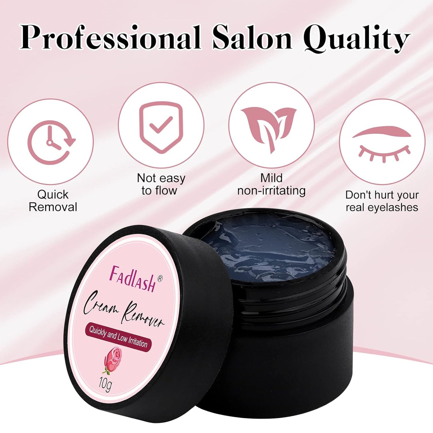 Lash Remover for Eyelash Extensions - 10g Powerful Dissolver with Low Irritation for Salons