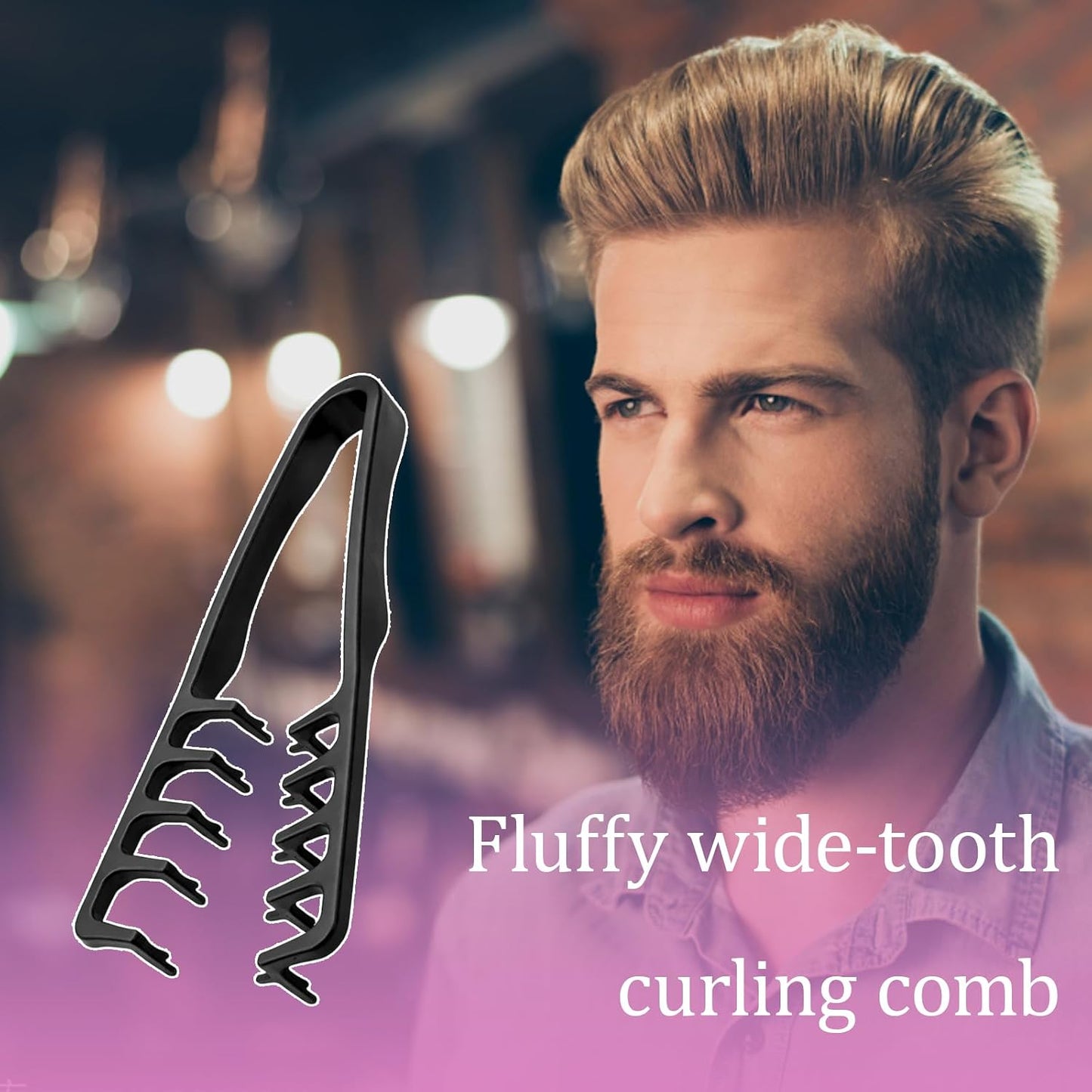 Textured Styling Comb Set - 2 PCS Hair Combs for Men | Voluminous Hairstyles & Detangling