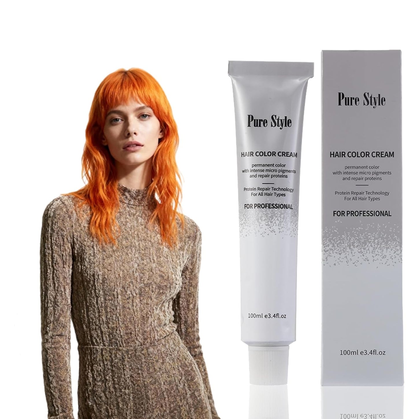 Hair Color Diluter Cream - Ammonia-Low Permanent Dye for At-Home Salon Quality | 3.4 fl oz (100ml) Nourishing Formula