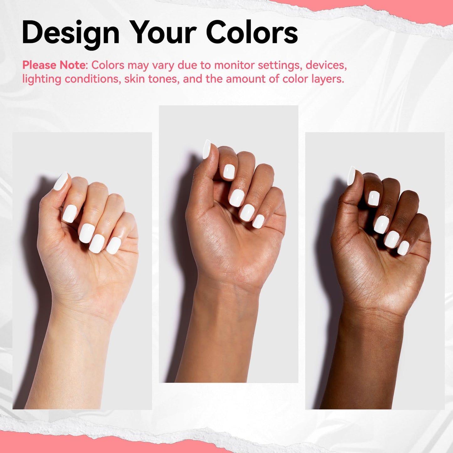 Nailshion White Nail Polish French Nail Art | Quick Dry Regular Nail Polish | 12-Free Vegan Rich in Castor Oil | Salon-Quality 108 Classic Snowy Toe Fingernail Polish DIY at Home
