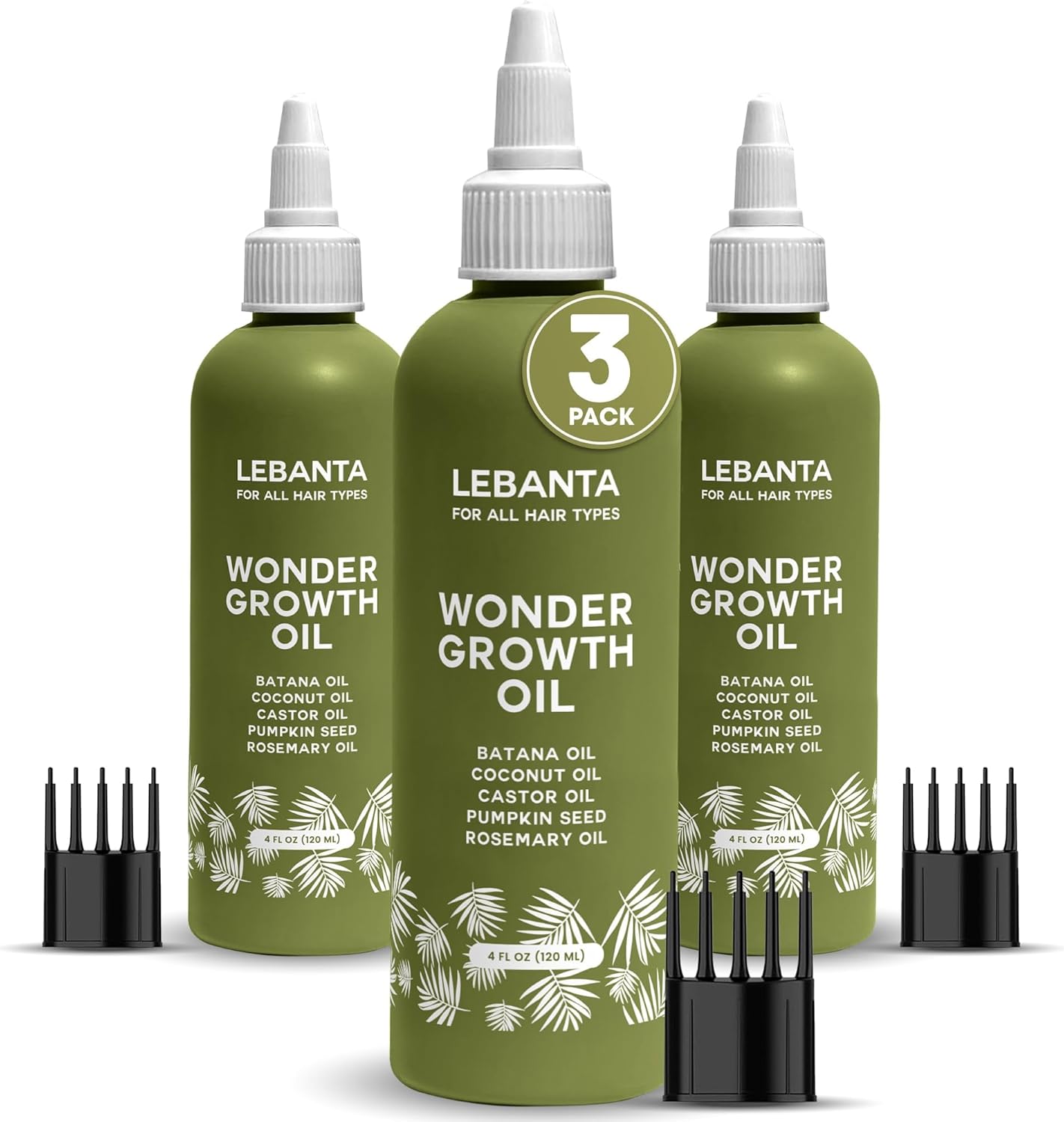 Lebanta Batana Oil for Hair Growth - 100% Pure Organic Blend with Castor, Pumpkin Seed & Rosemary | Thicker, Stronger Hair (1 Pack)