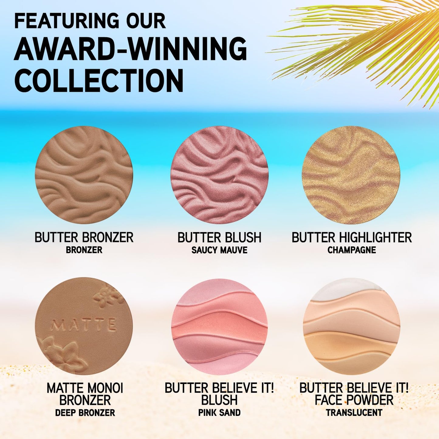 Nourishing Bronzer, Blush & Highlighter Palette - Cruelty-Free Face Powder Blend | Dream Team