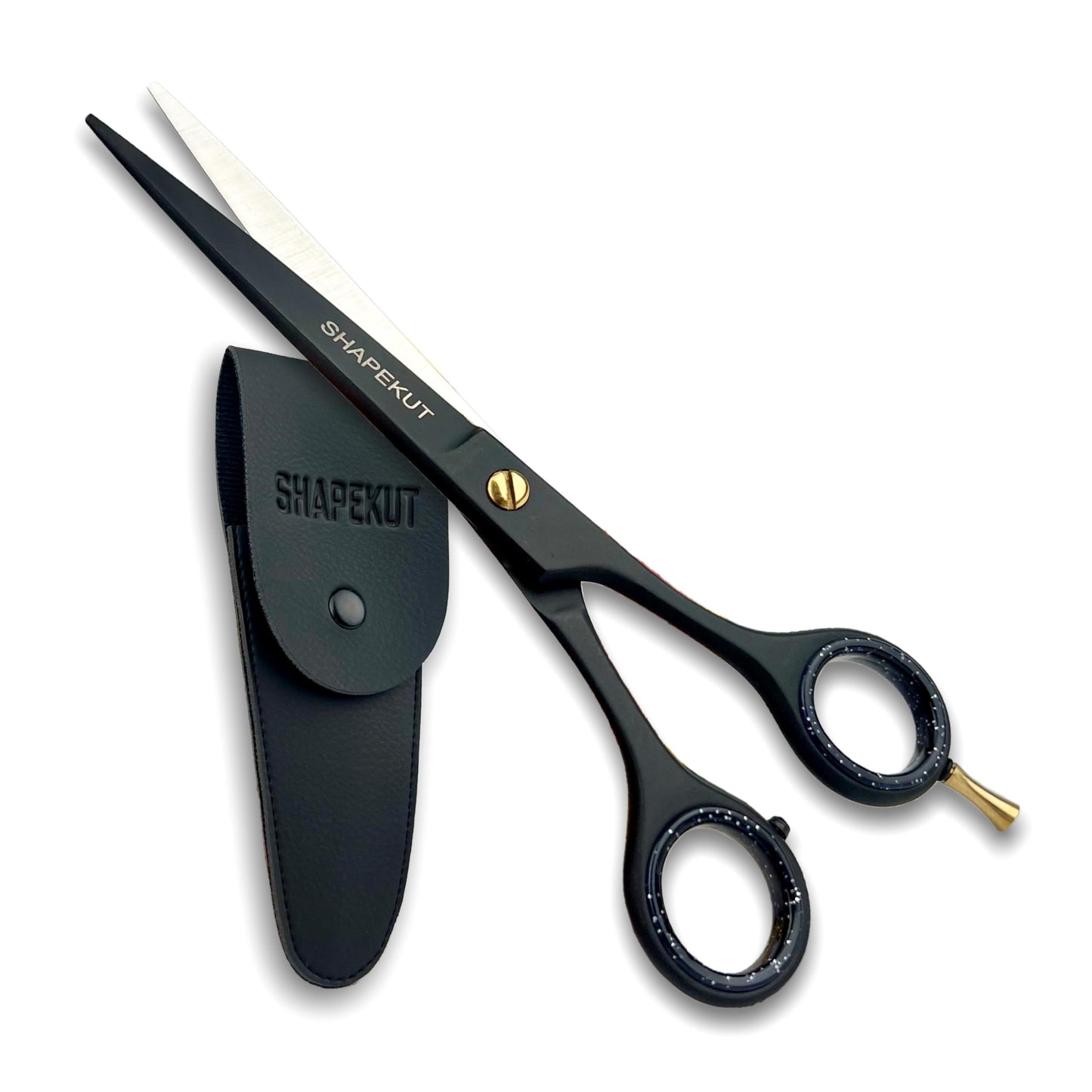 Hair Cutting Scissors 6.5 Inch, Professional Hair Shears, Haircut Scissors for Barber Salon – High Carbon Stainless Steel Blades - Ergonomic for Men, Women & All Ages (Black, 6.5 inches)