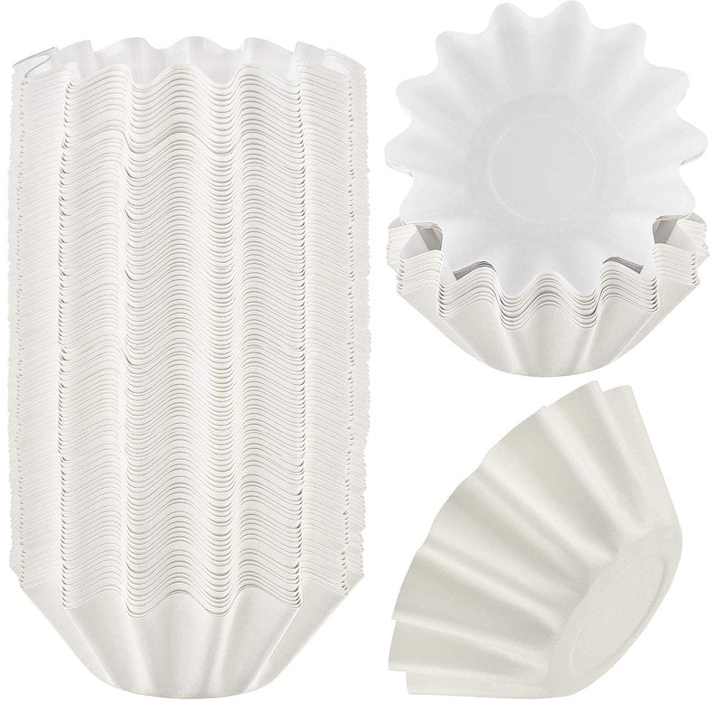 Boao Wax Melt Liners Reusable Leakproof for Any Wax Cubes Waxes Warmer Containers Cups for Scented Candle Plug in Warmers Electric Waxes Melters Burner(White,25 Pieces)