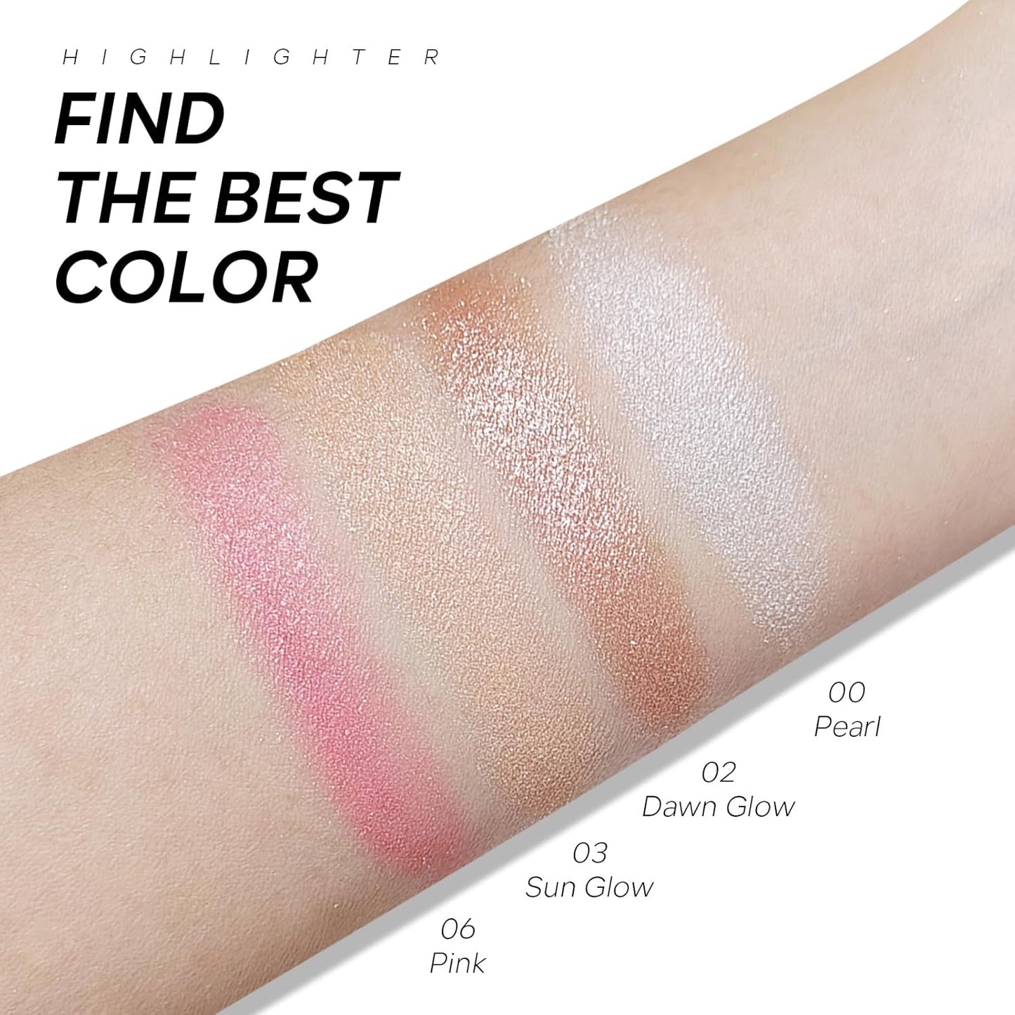 Luminous Face Highlighter Palette - Radiant Glow with Pearl Shimmer | Smooth Baked Powder for Natural Finish