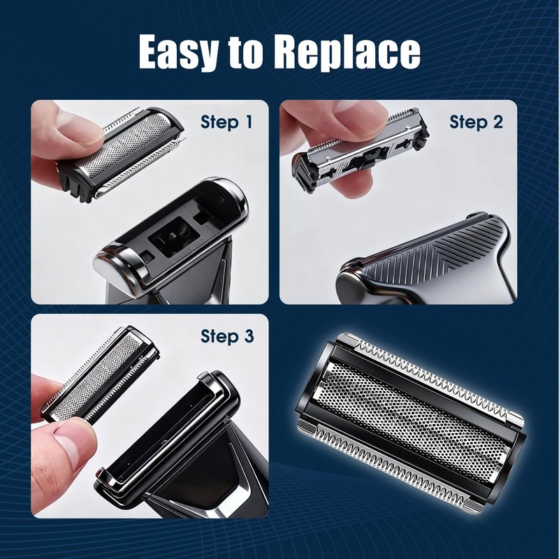 5.0 Ultra Shaver Replacement Blade - Compatible with Lawn Mower 5.0 SkinSafe Razor | Black, 2-Pack