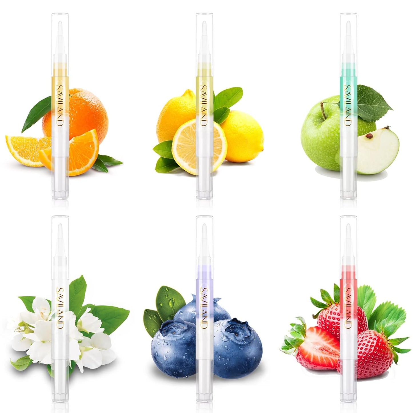 Revitalizing Cuticle Oil Pen - 6PCS Vitamin E & Jojoba Nail Strengthener | Hydrating Repair for Brittle Nails
