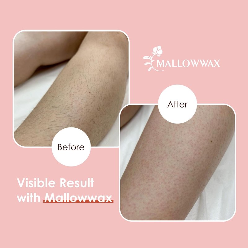 Mallowwax Hard Wax Beads, 1lb Strawberry Red Stripless Wax for Hair Removal, All-purpose Refill Wax Beans for Brazilian Bikini, Face, Eyebrows, Underarms, Chest, Back,Legs, Women and Men